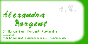 alexandra morgent business card